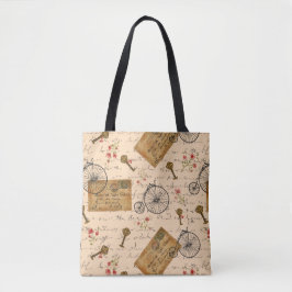 Bolsa Tote padrão vintage