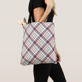 Bolsa Tote Padrão Xadrez Clássico
