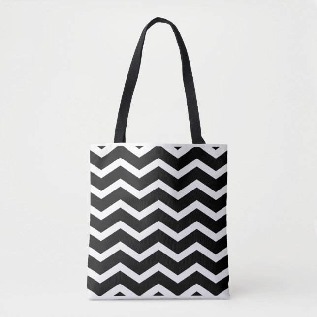 Bolsa Tote Padrão Zig Zag (Frente)