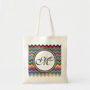 Bolsa Tote Padrão ZIGZAG - colorido + monograma