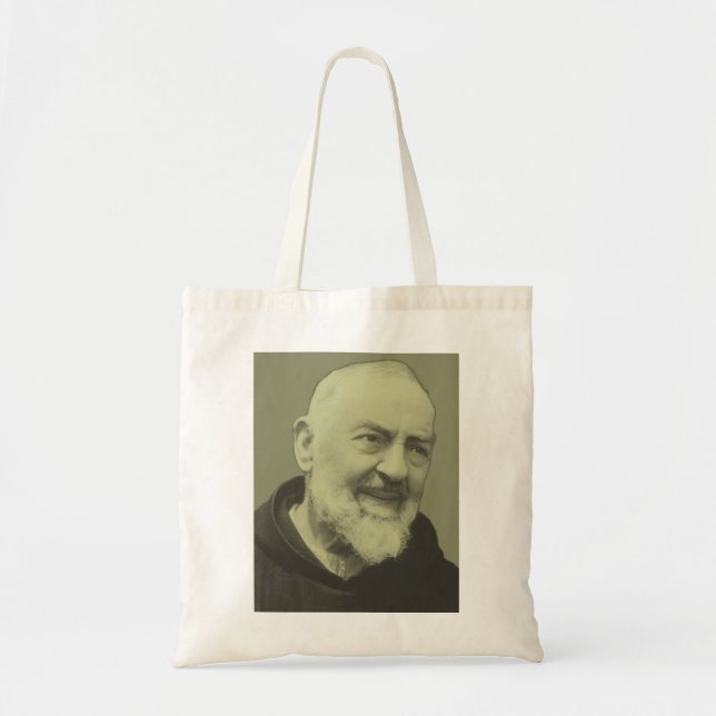 Bolsa Tote Padre Pio de Pietrelcina (Frente)