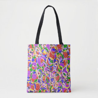 Bolsa Tote Padrões Abstratos em Cores Pastel