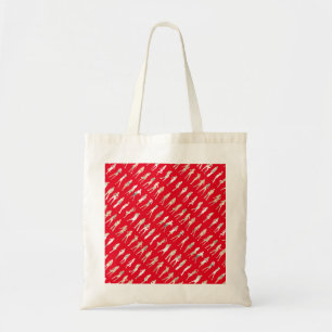 Bolsa Tote Padrões de meninas de silhueta de moda fofa