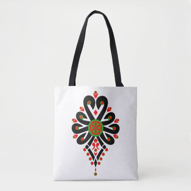 Bolsa Tote Padrões folhosos da Polônia - Parzenica (Frente)