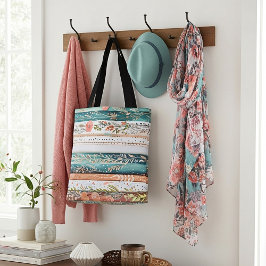 Bolsa Tote Padrões mistos shabby chic