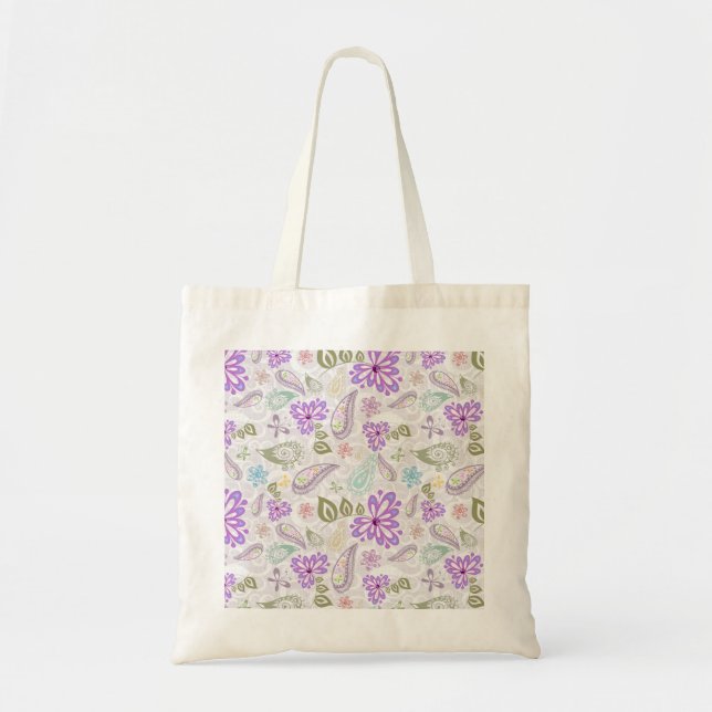 Bolsa Tote Padrões xadrez pastel fofos (Frente)