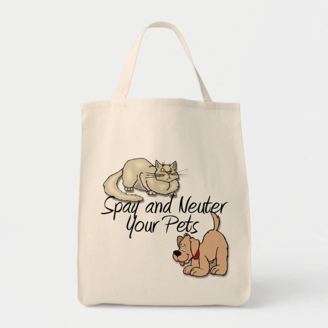Bolsa Tote Pagar e Neutralizar os seus animais (Frente)