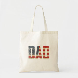 Bolsa Tote Pai Bandeira Americana Patriótica Ousada Dia dos P