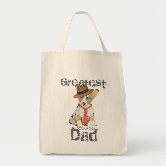 Bolsa Tote Pai Cardigan Welsh Corgi (Frente)