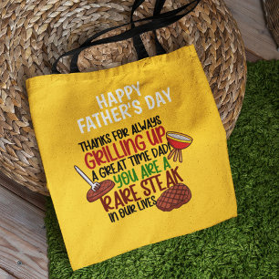 Bolsa Tote Pai de chef Engraçado Personalizado