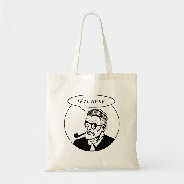 Bolsa Tote Pai Diz "Personalizar Texto" (Frente)