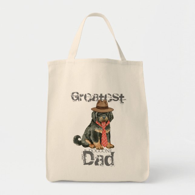 Bolsa Tote Pai Mastiff Tibetano (Frente)