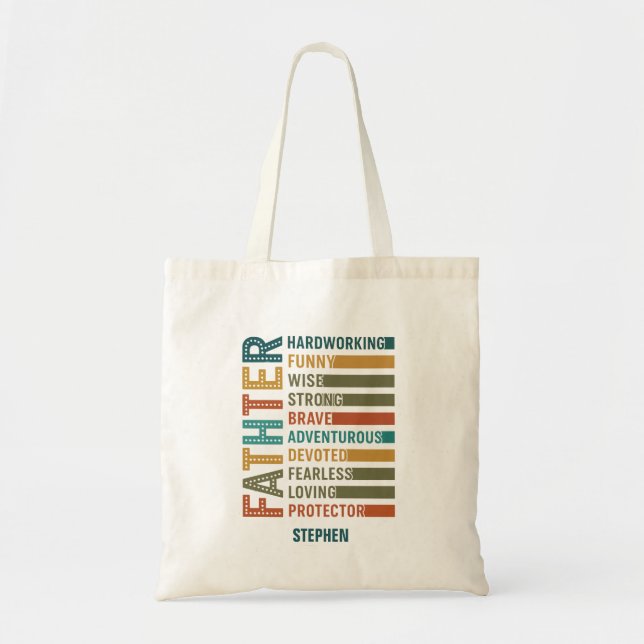 Bolsa Tote Pai - Um tributo à força, amor e devoção (Frente)