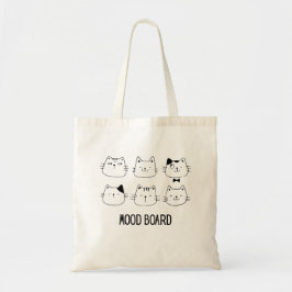 Bolsa Tote Painel de Humor Gatinho Fofo Desenho 