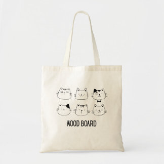 Bolsa Tote Painel de Humor Gatinho Fofo Desenho 