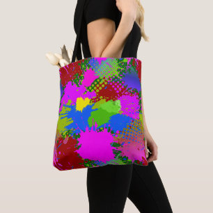 Bolsa Tote Paint Splash Patterno 3