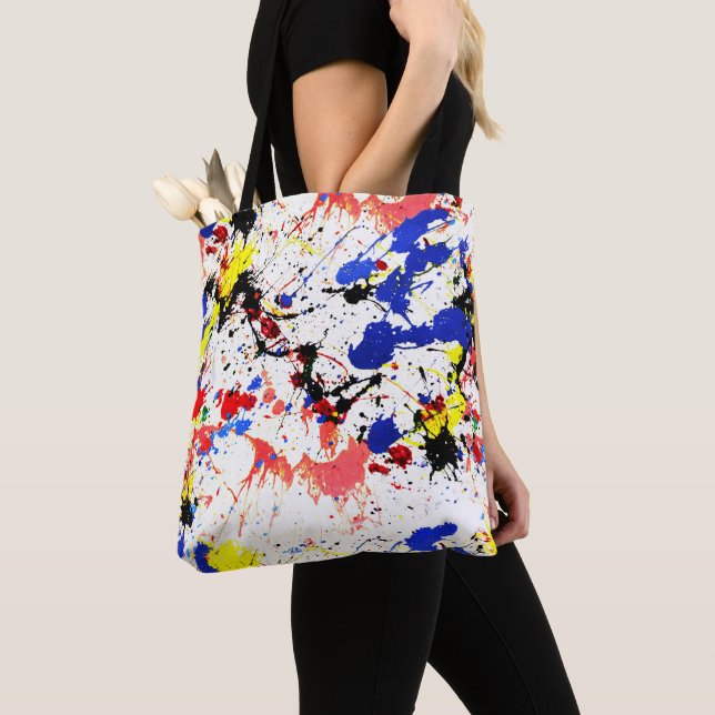 Bolsa Tote Paint Splatter (Close Up)