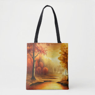 Bolsa Tote Paintagem do outono-87546