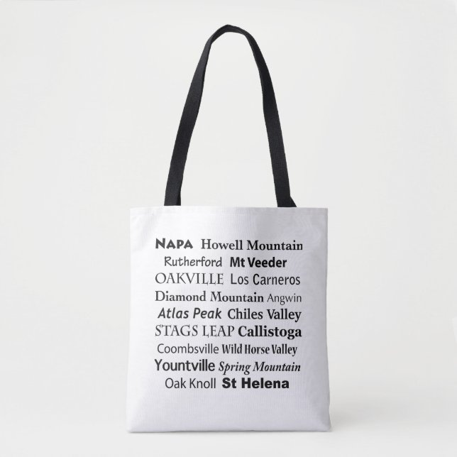 Bolsa Tote País Vinho da Napa (Frente)
