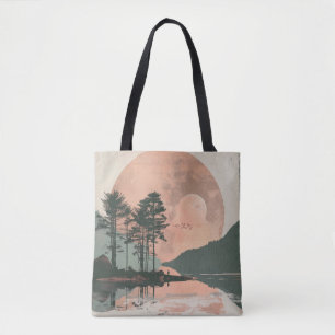 Bolsa Tote Paisagem Boho Abstrato (1)