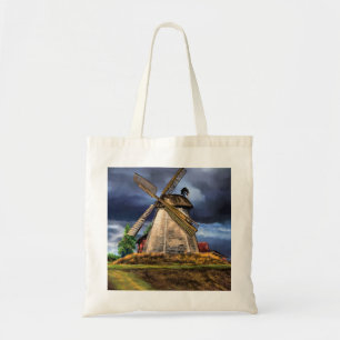 Bolsa Tote Paisagem bonita do moinho de vento nos Países Bai