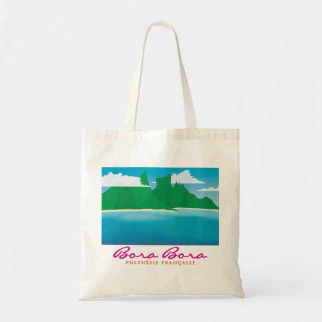 Bolsa Tote Paisagem Bora Bora (Frente)