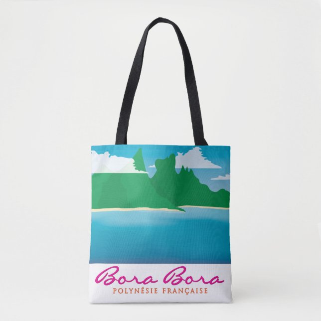 Bolsa Tote Paisagem Bora Bora (Frente)