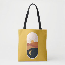 Bolsa Tote Paisagem celestial, amarelo sunshine