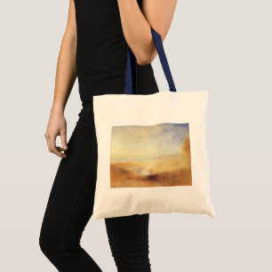 Bolsa Tote Paisagem com Baía de Rio Distante por Joseph Turne
