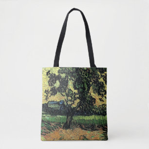 Bolsa Tote Paisagem com Castelo de Auvers por Vincent van Gog