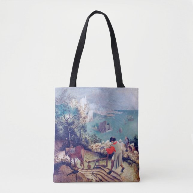 Bolsa Tote Paisagem com queda de Ícaro, Pieter Bruegel (Frente)