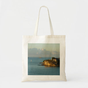 Bolsa Tote Paisagem de Bela Ilha da Costa Antiguana