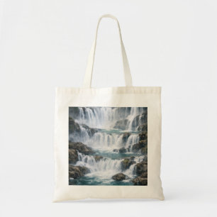 Bolsa Tote Paisagem de Cachoeira Nebulosa
