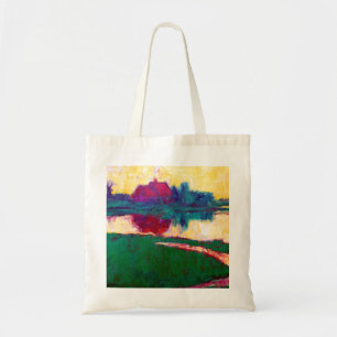 Bolsa Tote Paisagem de Emil Nolde com casa da quinta