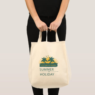 Bolsa Tote Paisagem de Férias de Verão