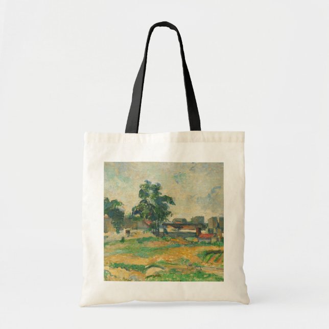 Bolsa Tote Paisagem de Paul Cezanne | perto de Paris, C. 1876 (Frente)