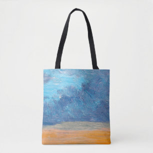 Bolsa Tote Paisagem de pinturas de petróleo. Abstrato de arte