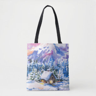 Bolsa Tote Paisagem do inverno