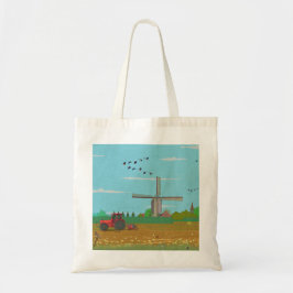 Bolsa Tote Paisagem do País de Viagem Holandês