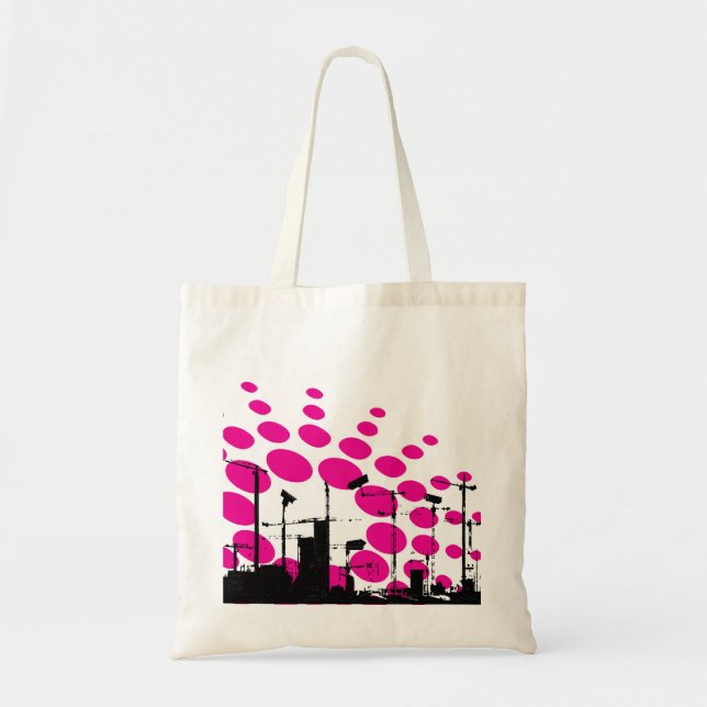 Bolsa Tote Paisagem Dystopian (Frente)