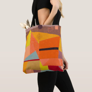 Bolsa Tote Paisagem Joyful Mountain, Paul Klee Abstrato Art