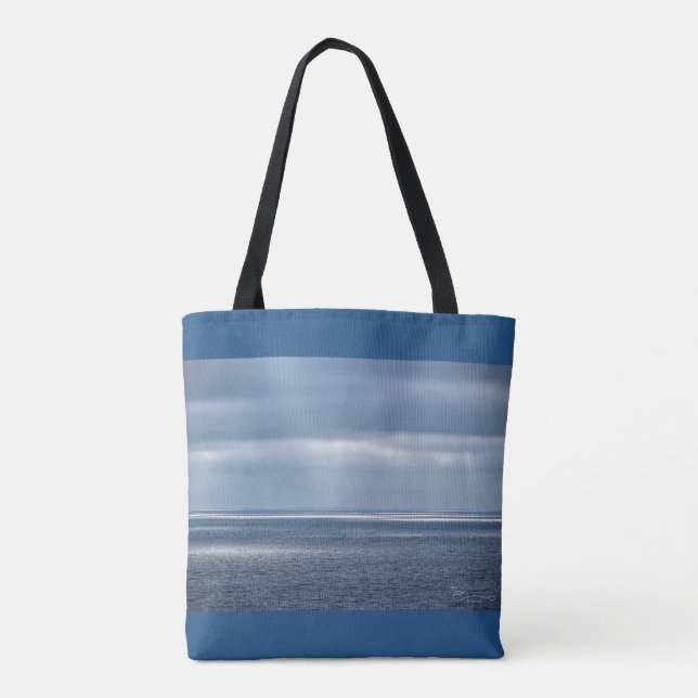 Bolsa Tote Paisagem Marinha Após Tempestade (Verso)