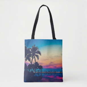 Bolsa Tote Paisagem Natural Piscina Palmeiras-25925