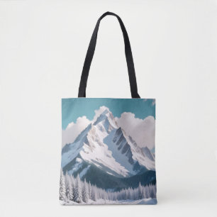 Bolsa Tote Paisagem Panorâmica Monta Gelo Natural Panorâmico