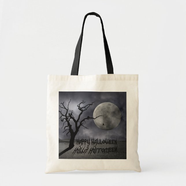 Bolsa Tote Paisagem Spooky Halloween (Frente)