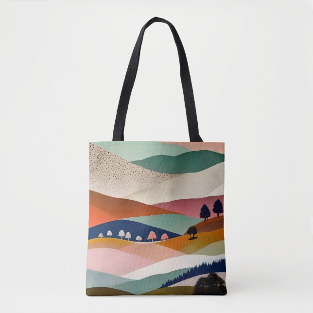 Bolsa Tote Paisagem Texturizada (Frente)