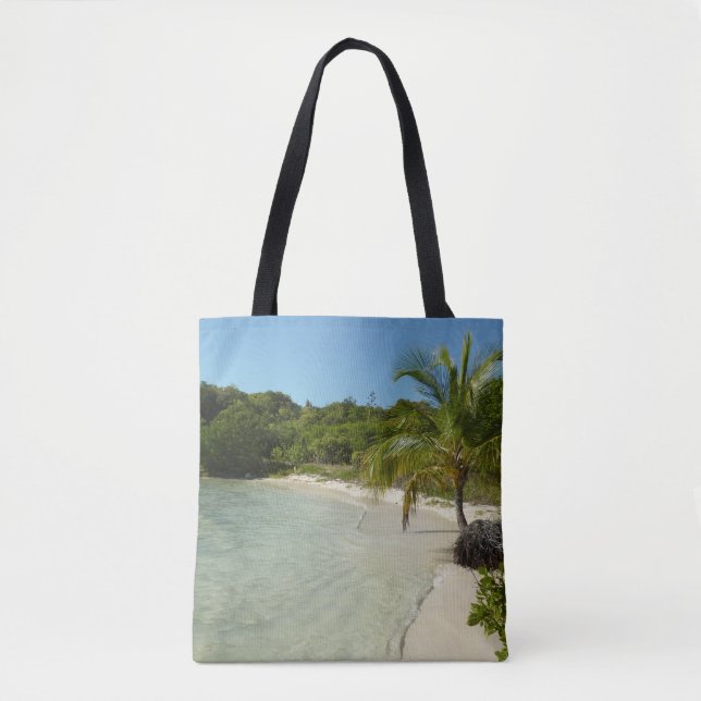 Bolsa Tote Paisagem tropical bonita de antiguan Beach (Frente)