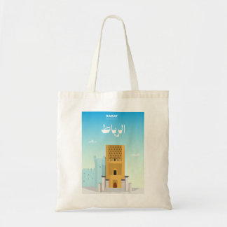 Bolsa Tote Paisagem Urbana de Rabat – Marrocos Ilustrado