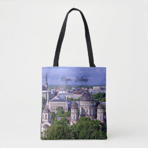 Bolsa Tote Paisagem urbana de Riga, Letônia