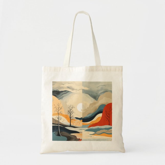 Bolsa Tote Paisagens Emocionais abstrato (Frente)